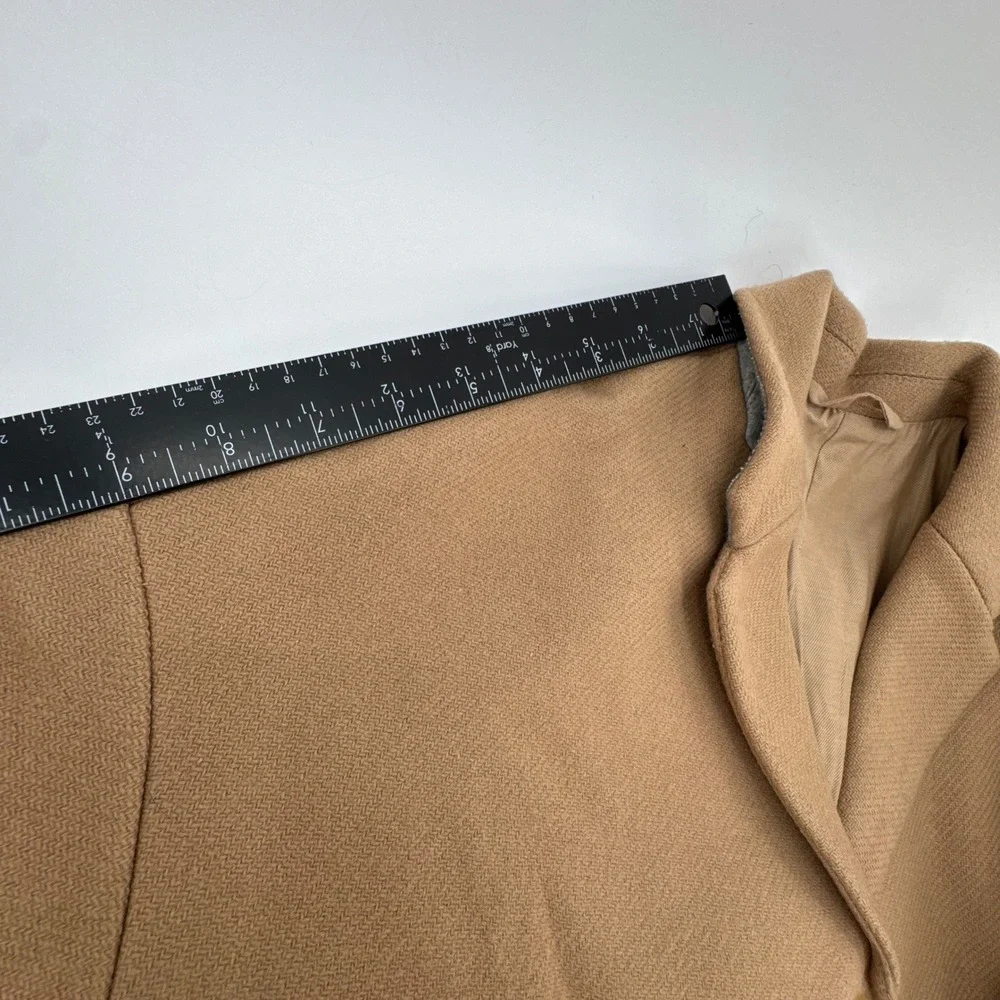 Everlane Cocoon Coat Women P Camel Tan‎ Wool Blend Oversized Long Jacket 43